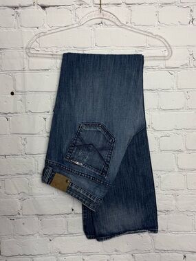 Armani Exchange Women's Wide Leg Jeans in Medium Blue